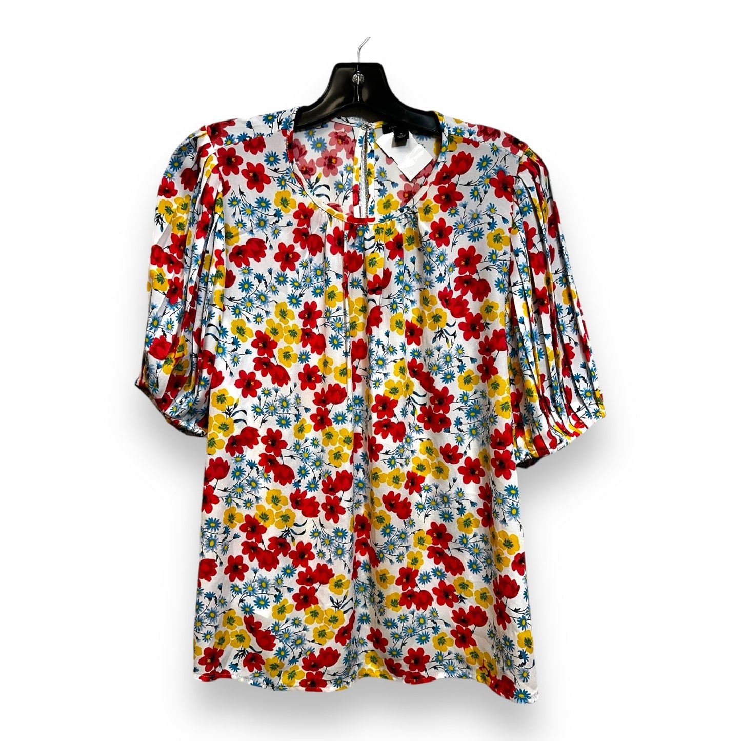 Top Short Sleeve By Ann Taylor O In Print, Size: M