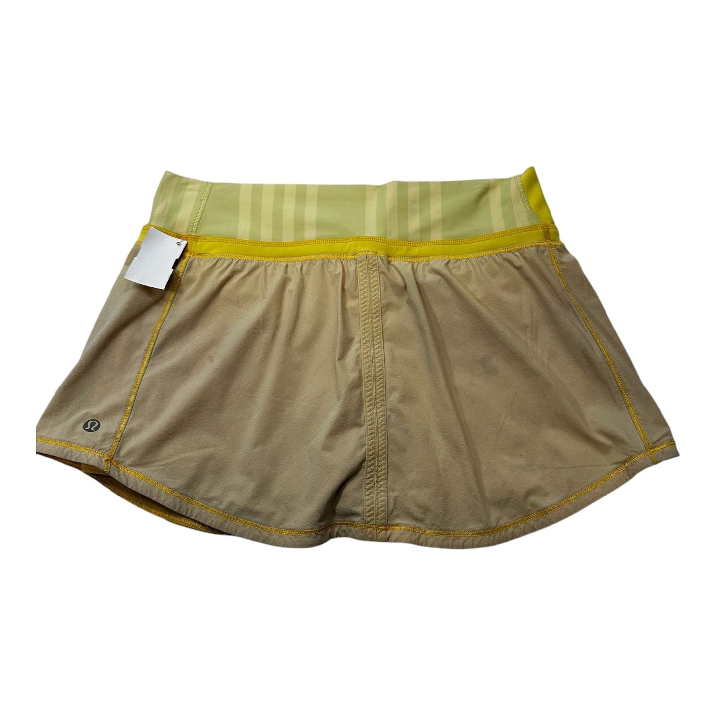 Athletic Shorts By Lululemon In Yellow, Size: S