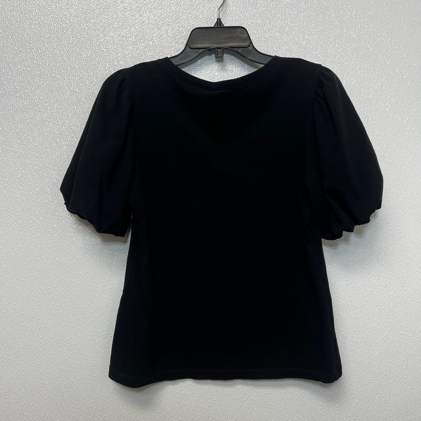 Top Short Sleeve By Ann Taylor O In Black, Size: M