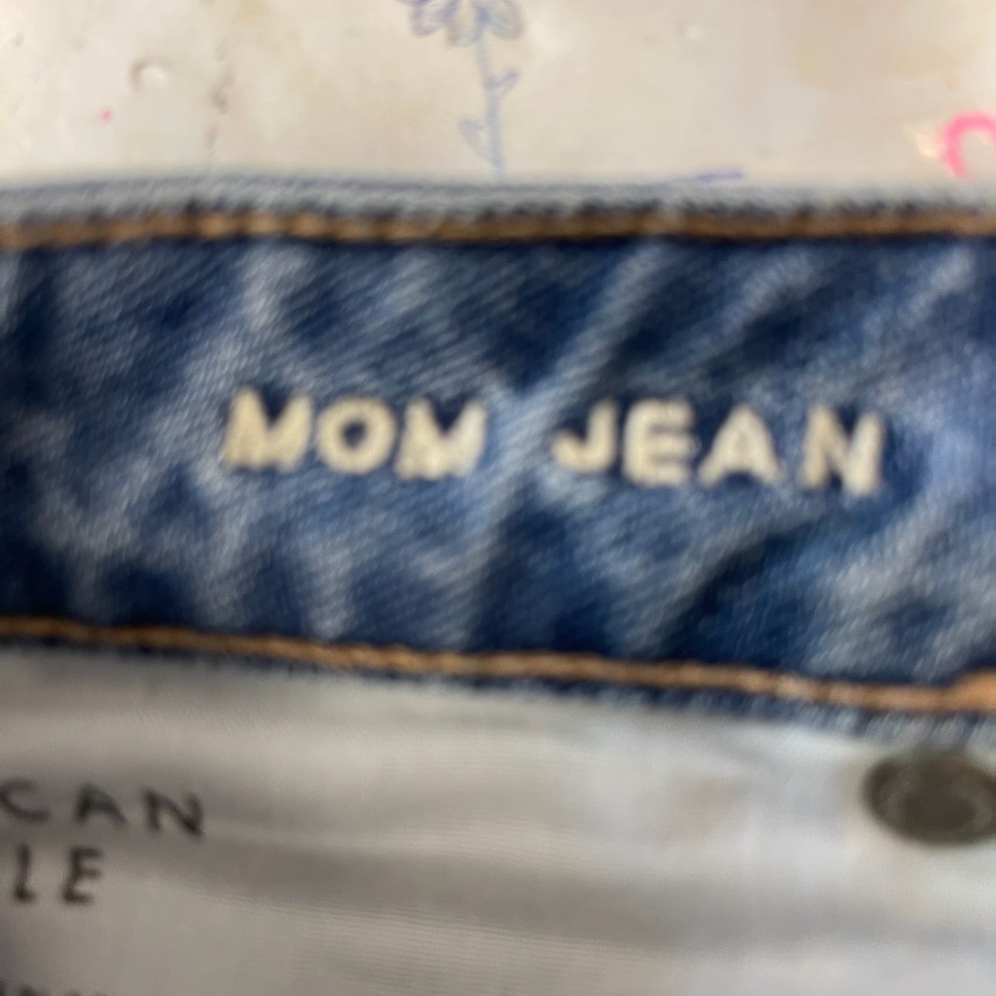 Mom Jeans Relaxed/boyfriend By American Eagle In Denim, Size: 12l