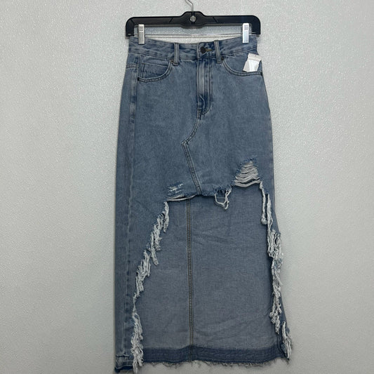 Skirt Midi By Clothes Mentor In Denim, Size: S