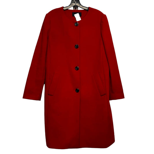 Coat Wool By Ann Taylor O In Red, Size: L