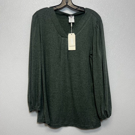 Top Long Sleeve By Clothes Mentor In Green, Size: L