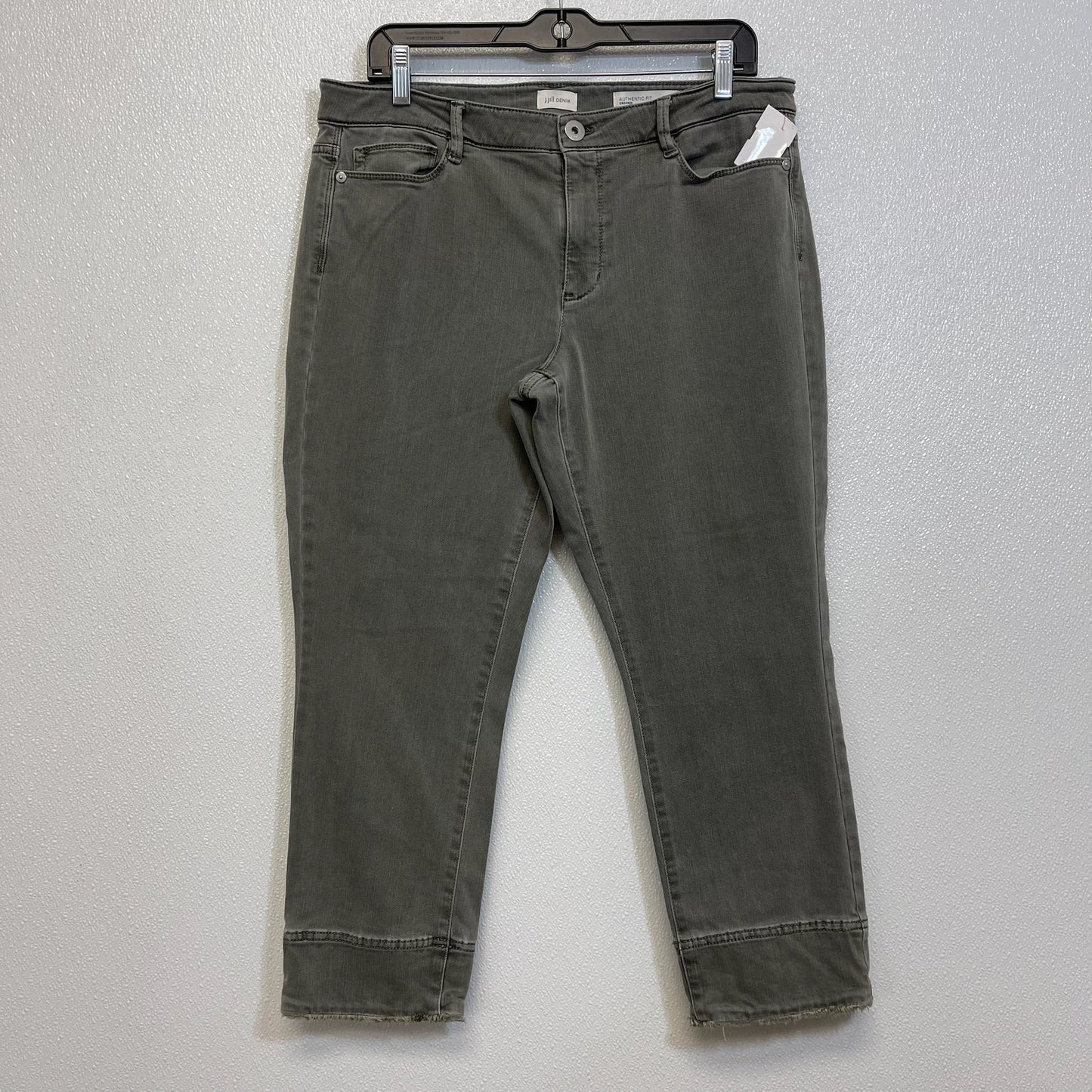 Jeans authentic fit Cropped By J Jill O In Charcoal, Size: 12