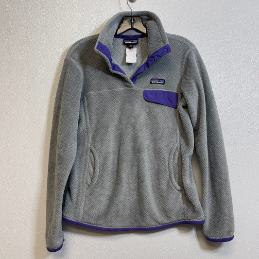 Athletic Jacket By Patagonia In Grey, Size: M