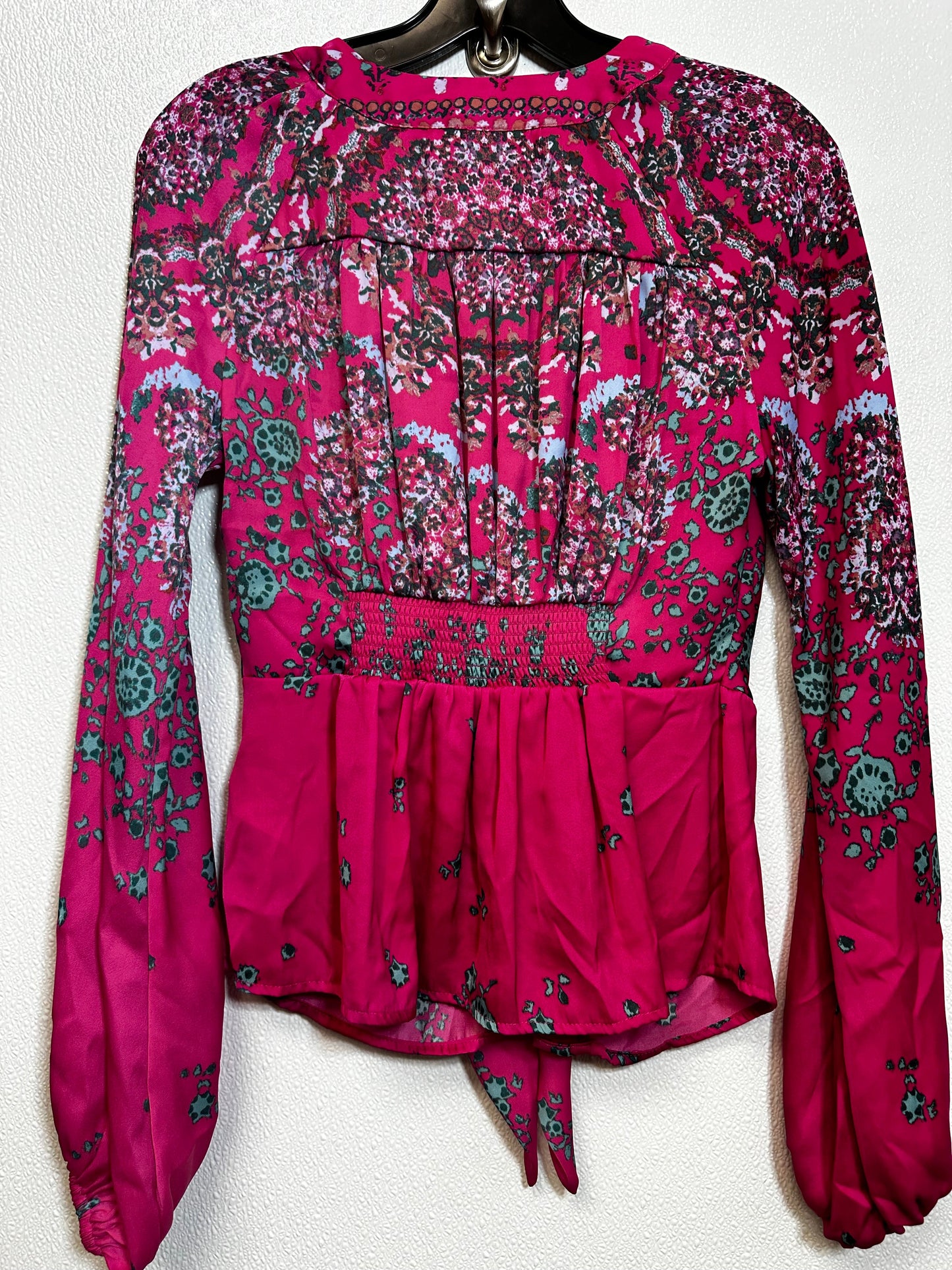 Top Long Sleeve By Free People In Print, Size: Xs