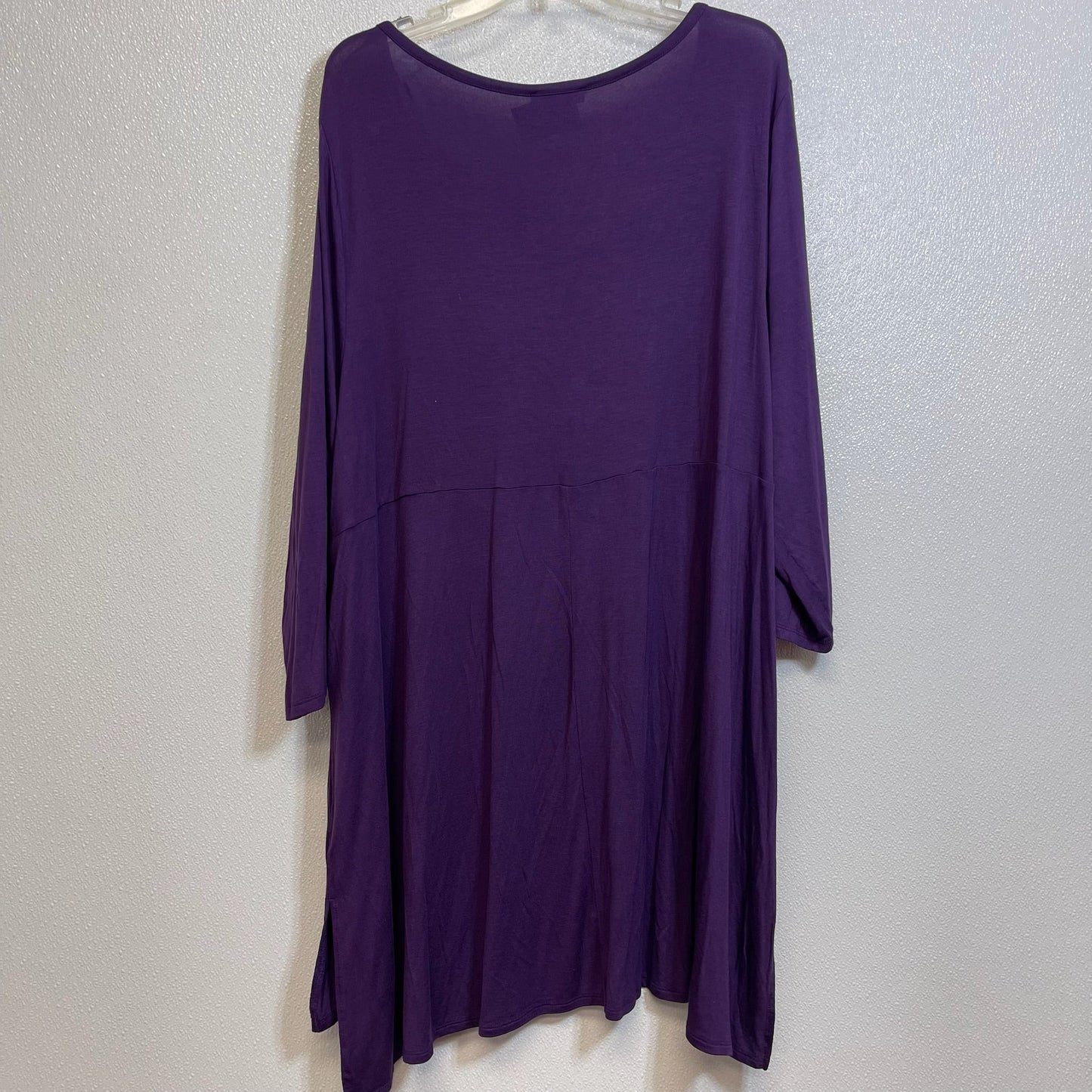 Top 3/4 Sleeve By Lane Bryant O In Eggplant, Size: 3x