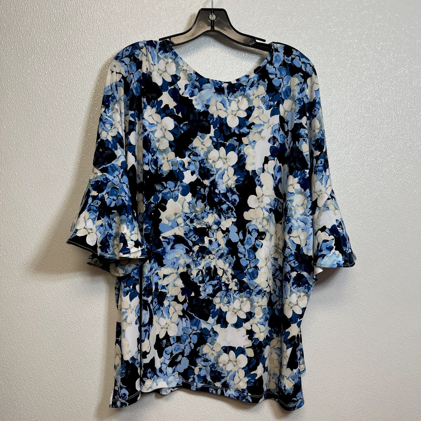 Top Short Sleeve By Alfani O In Blue, Size: 3x