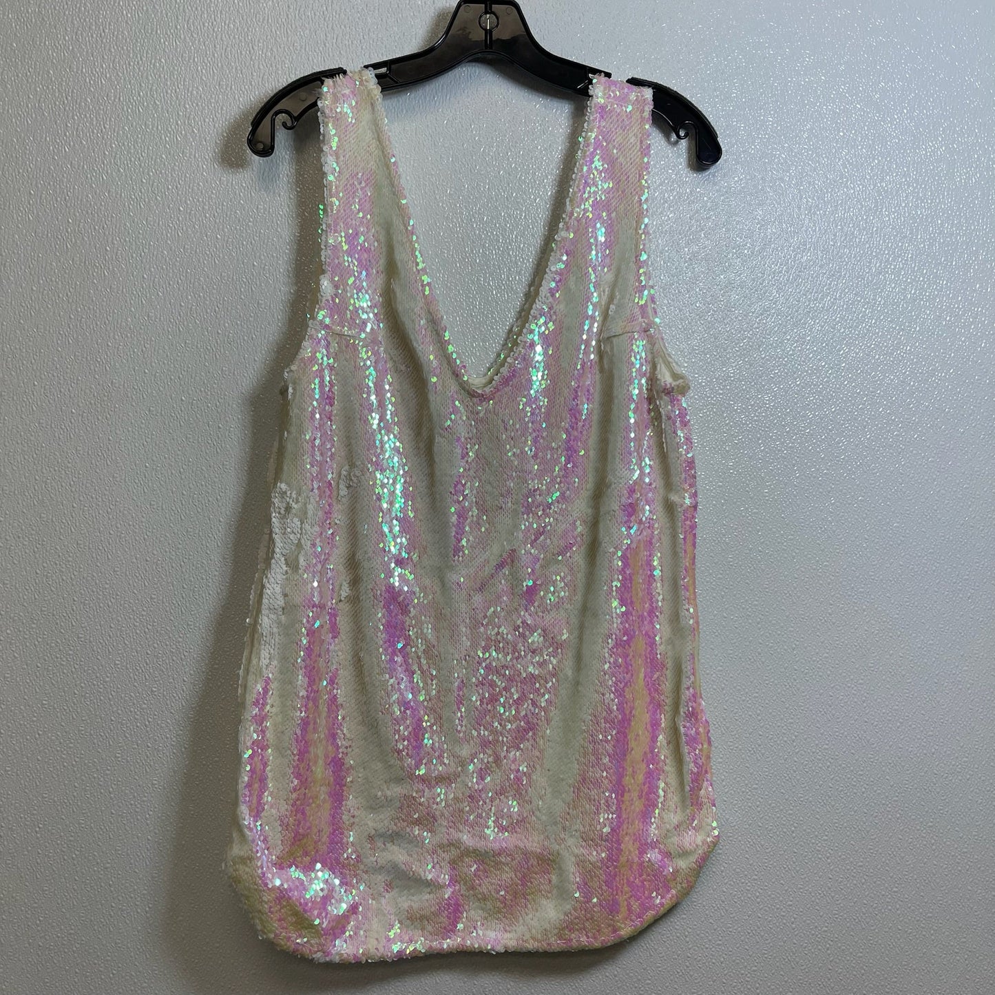 Top Sleeveless By Free People In Sequin, Size: S