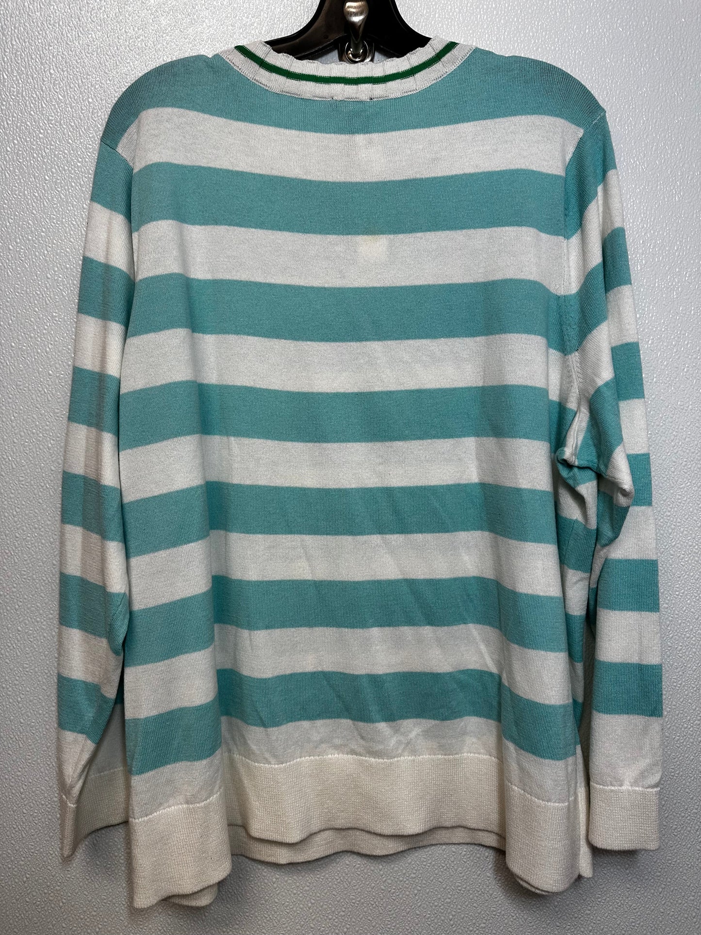 Sweater By Talbots O In Striped, Size: 3x