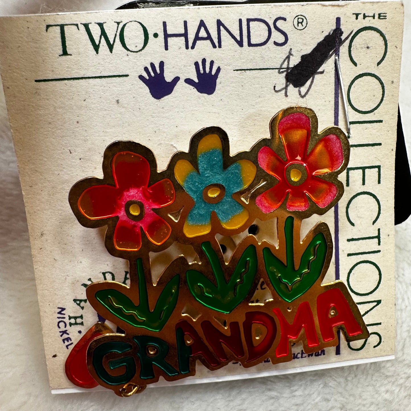 GRANDMA PIN BROUCHE  By Two Hands