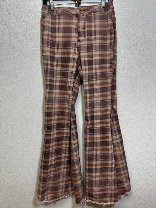 Jeans Flared By We The Free In Plaid, Size: 8