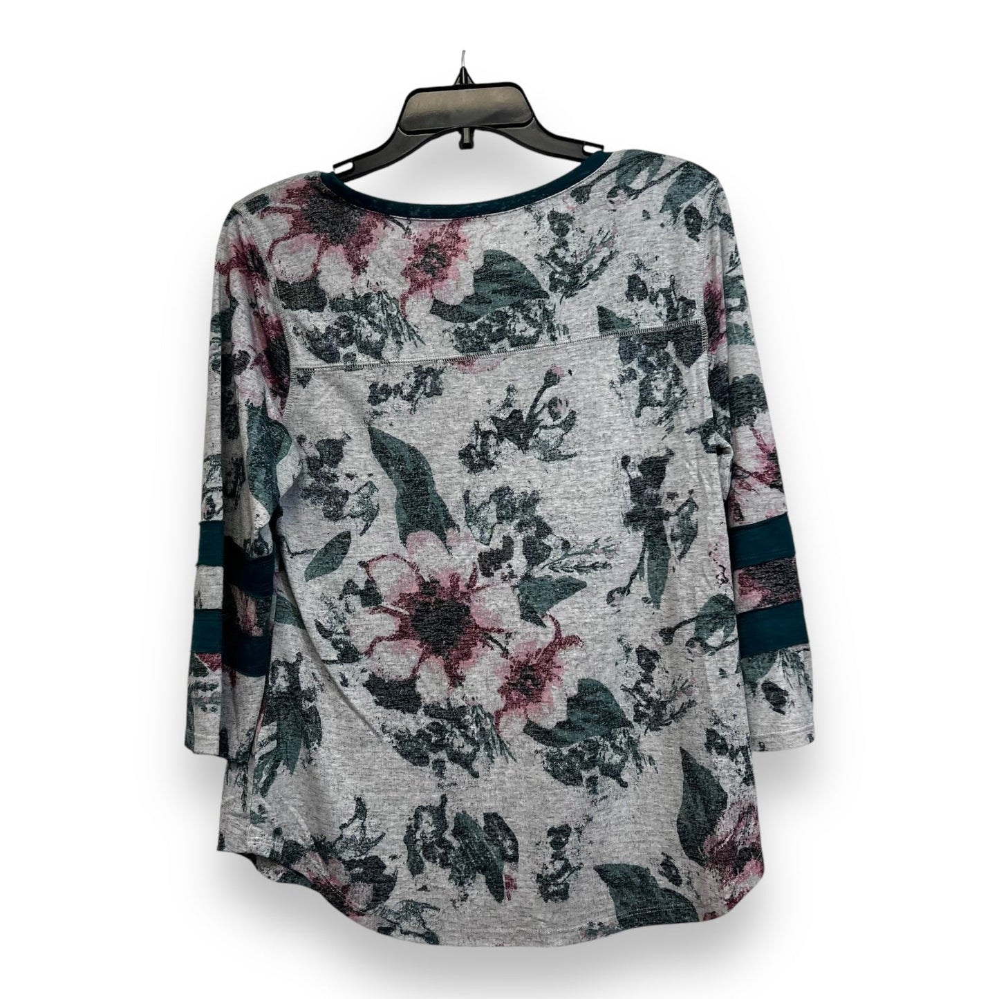 Top 3/4 Sleeve Basic By Maurices O In Print, Size: L