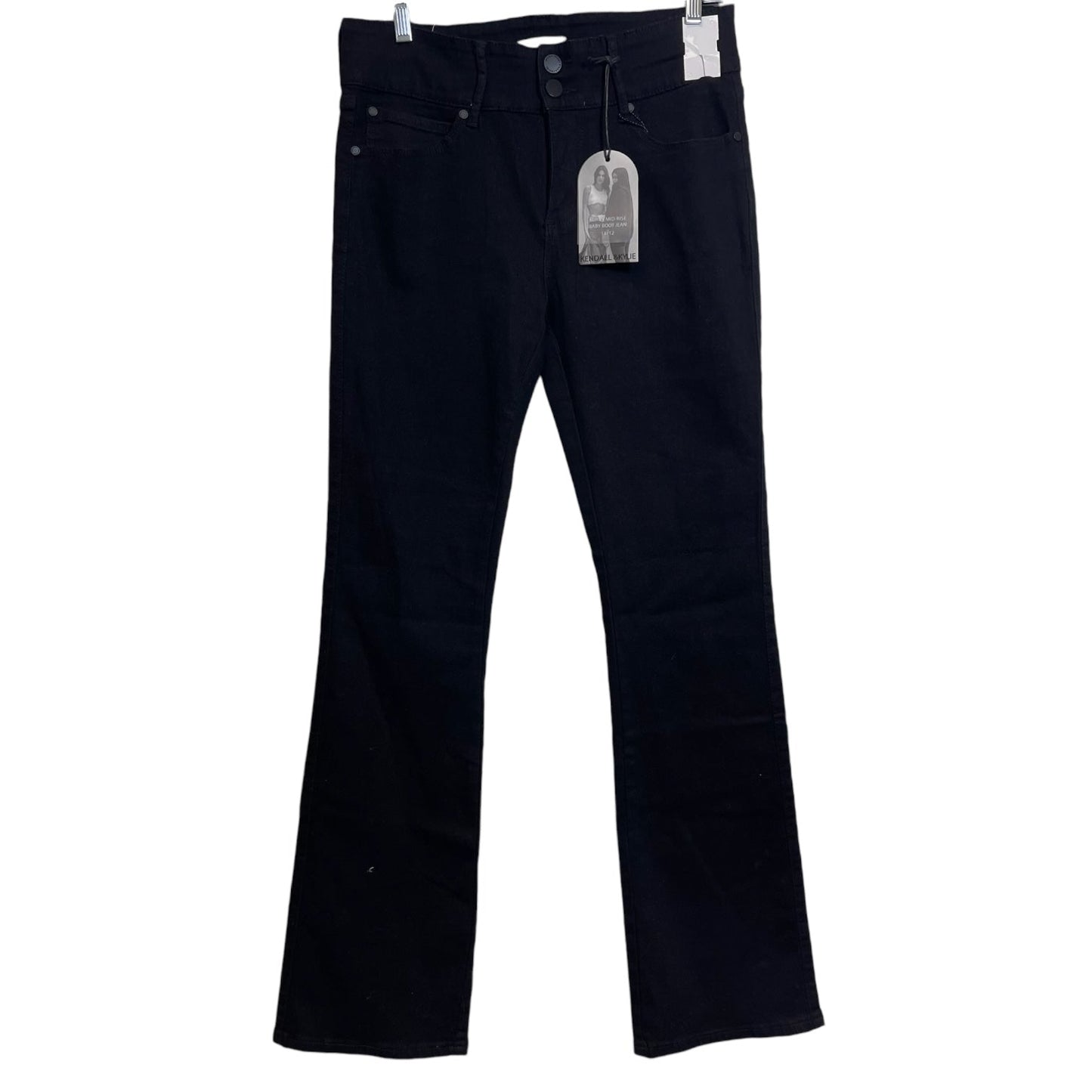 Jeans mid rise baby boot cut By Cme In Black Denim, Size: 11/12