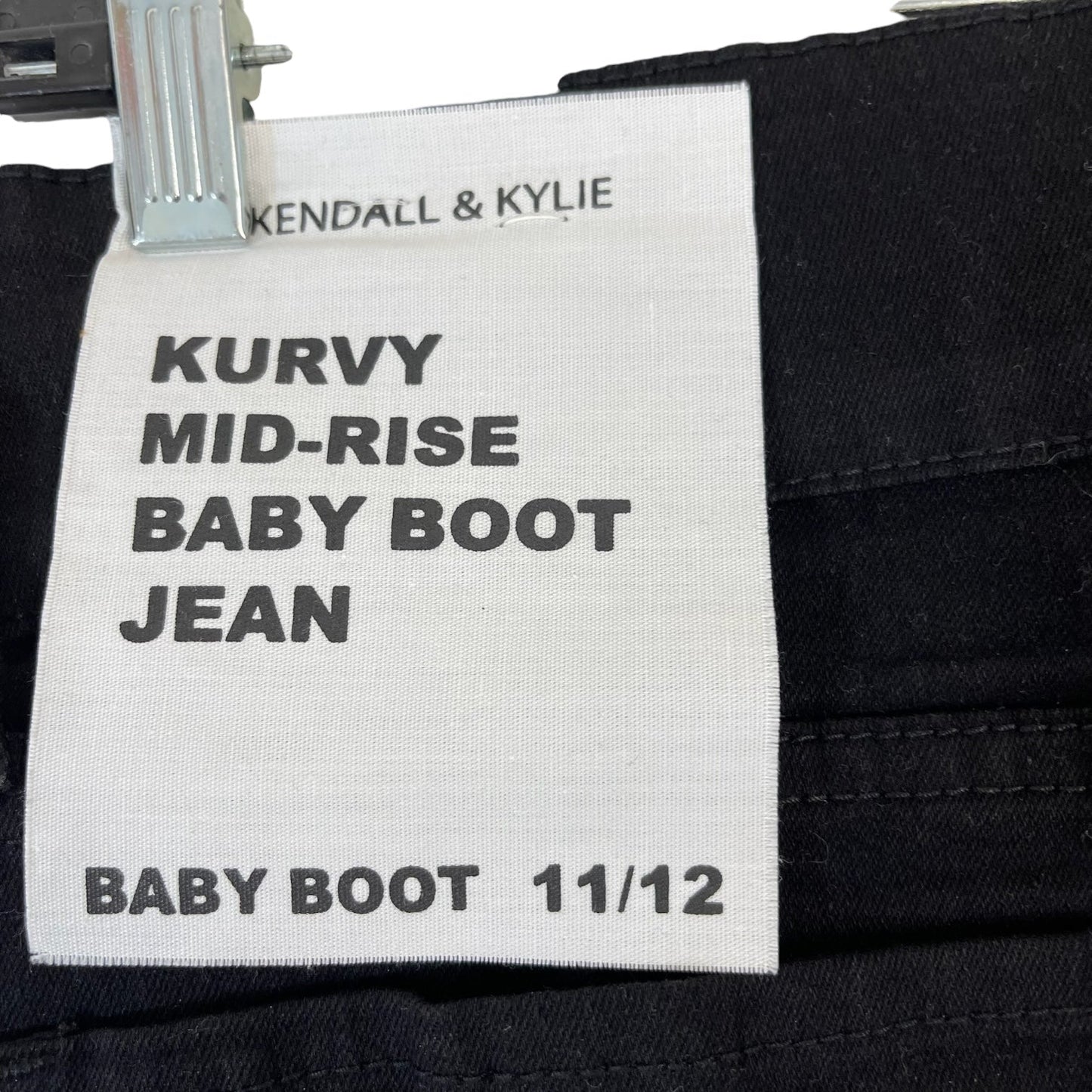 Jeans mid rise baby boot cut By Cme In Black Denim, Size: 11/12