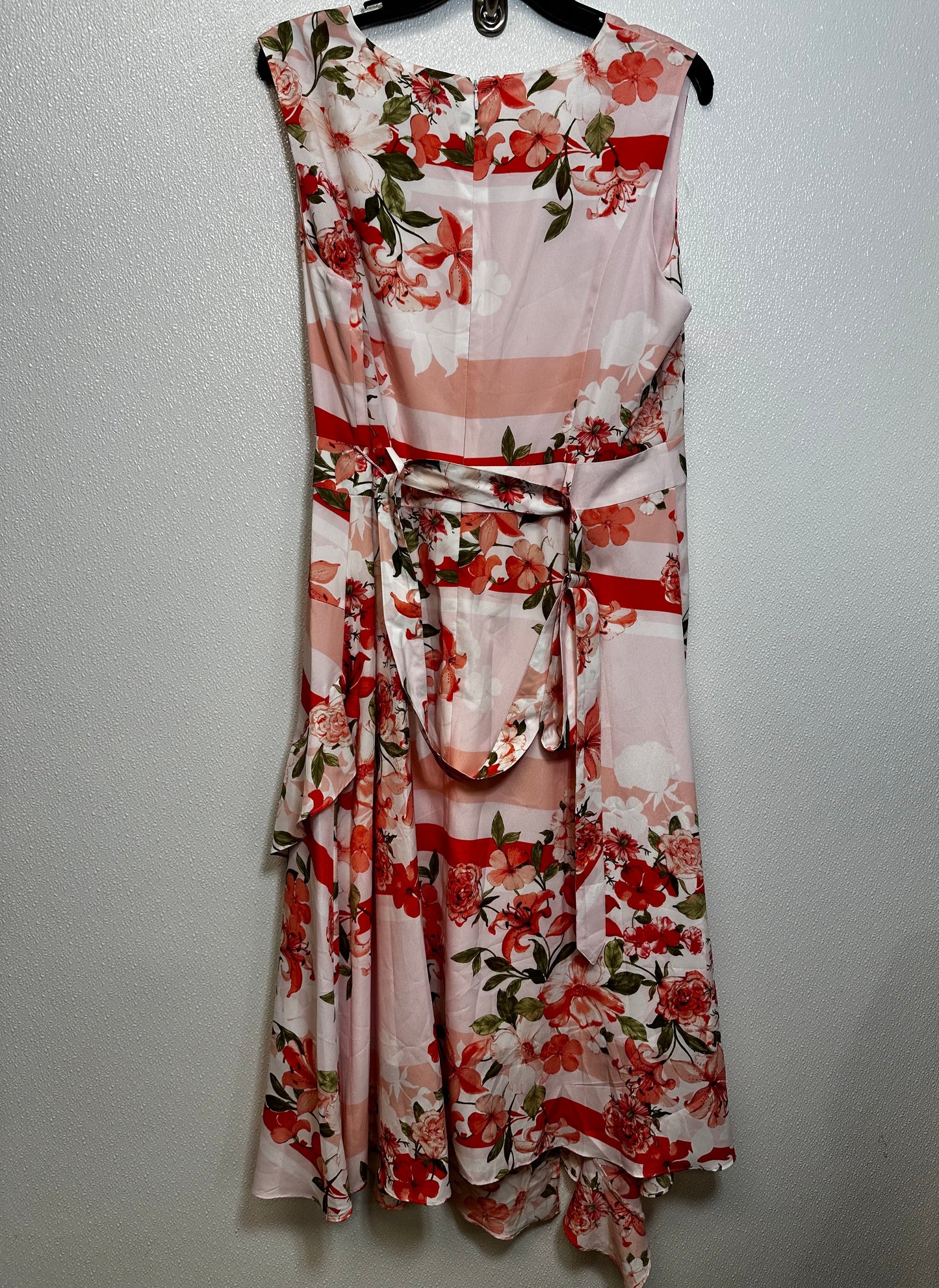 Dress Casual Midi By Calvin Klein O In Floral, Size: 16