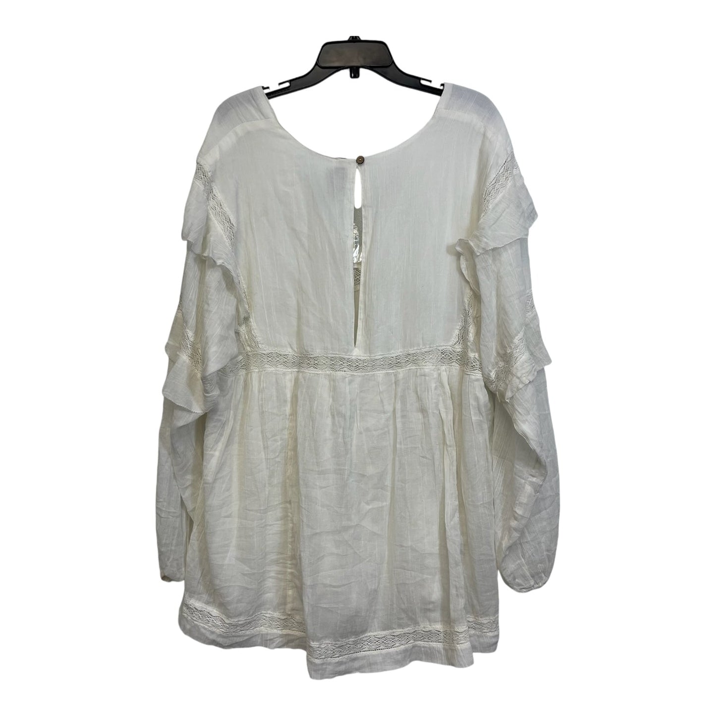 Top Long Sleeve By Free People In Off White, Size: L