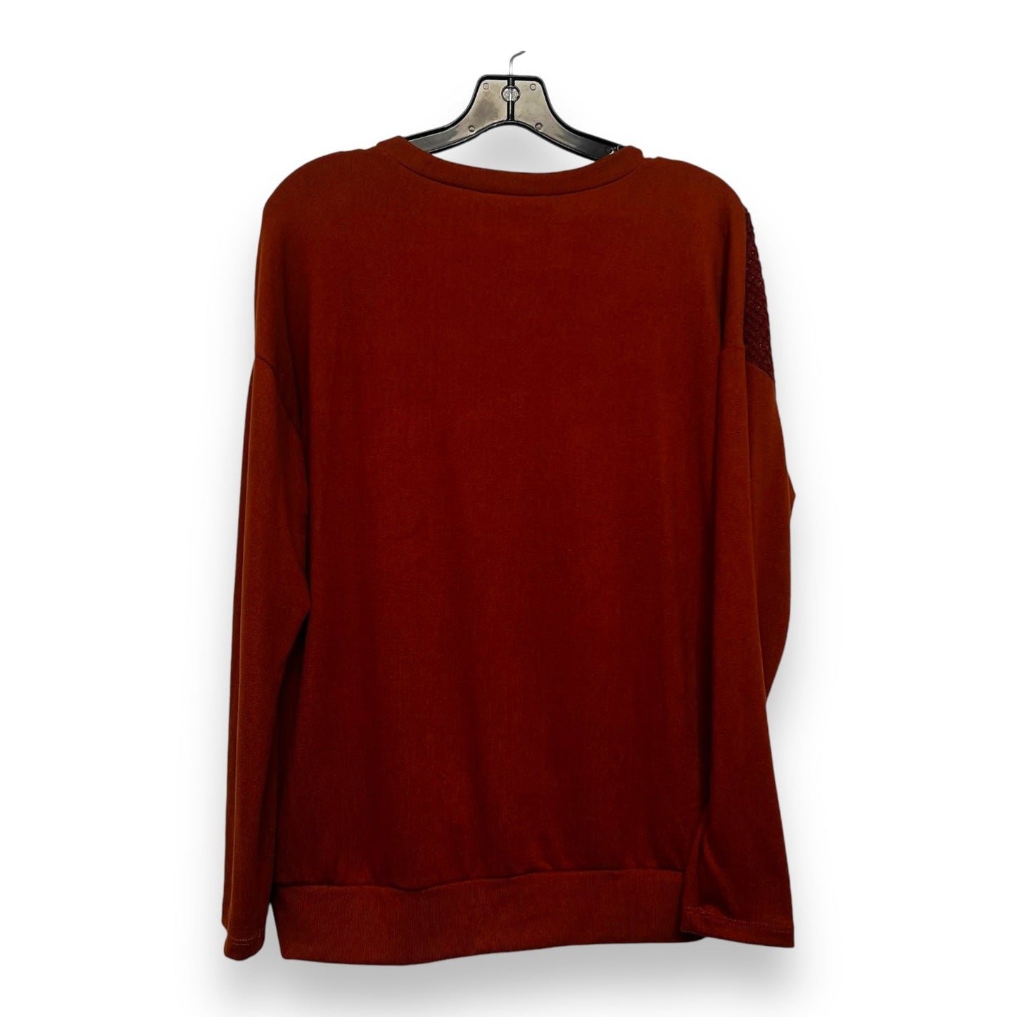 Top Long Sleeve By White Birch In Rust, Size: S