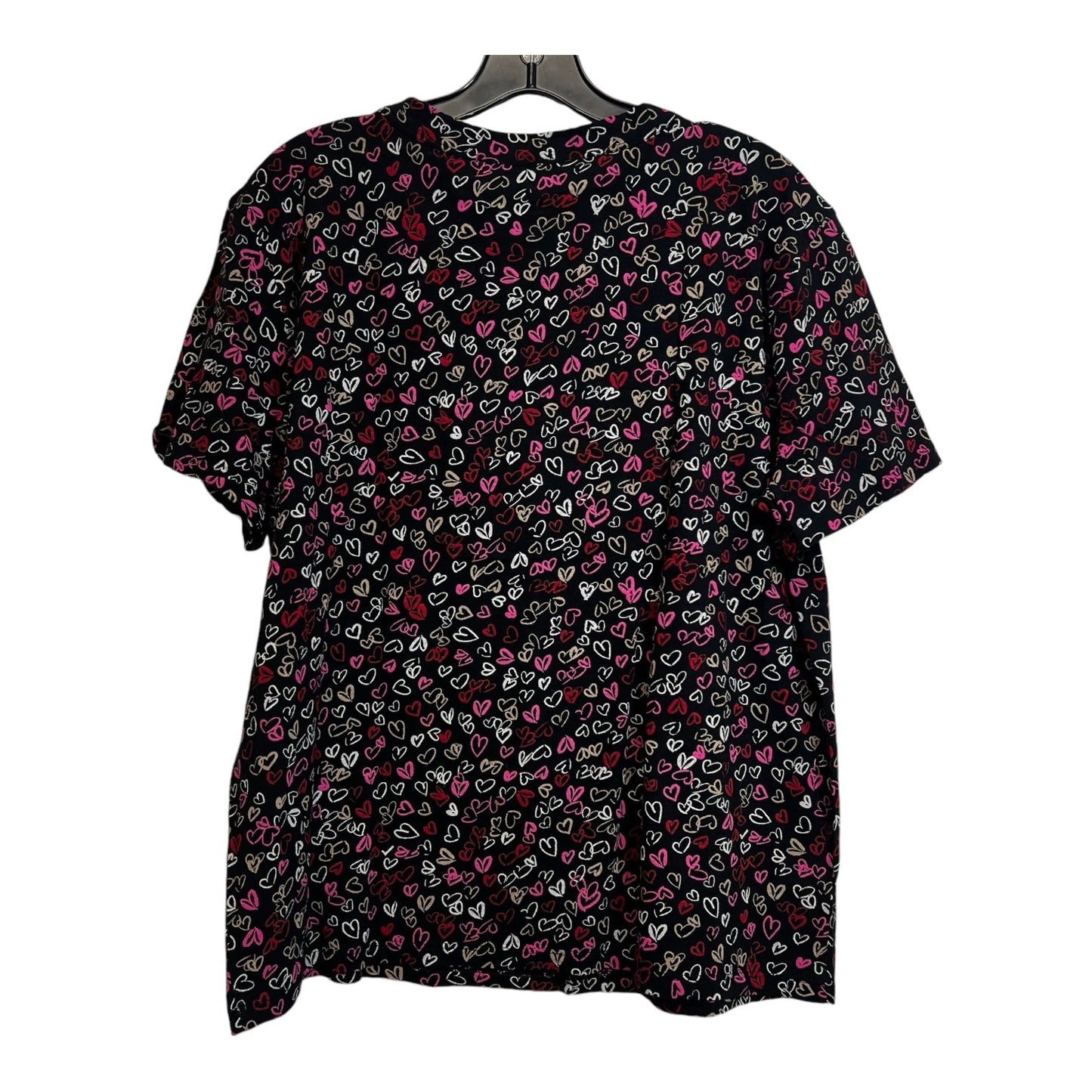 Top Short Sleeve By Loft In Black, Size: L