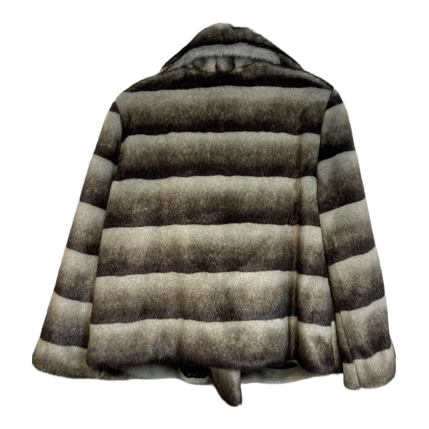 Jacket Faux Fur & Sherpa By Calvin Klein In Black, Size: S