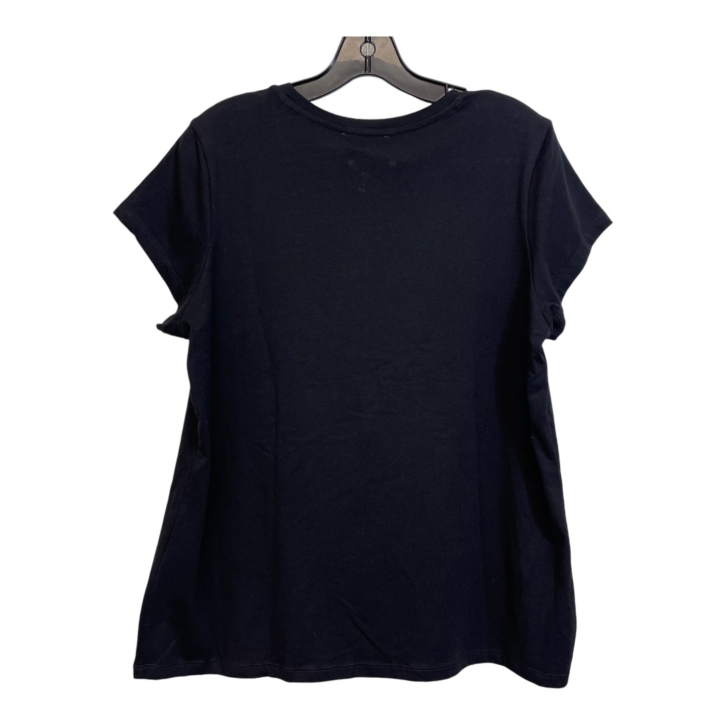 Top Short Sleeve Basic By Calvin Klein In Black, Size: L