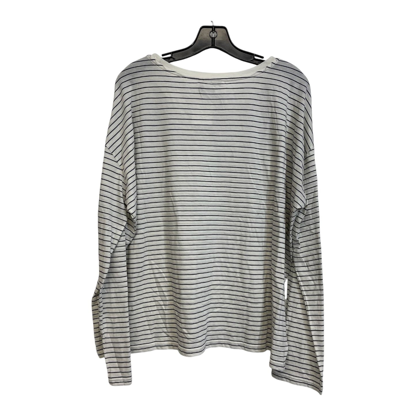 Top Long Sleeve Basic By Vince In Striped Pattern, Size: L