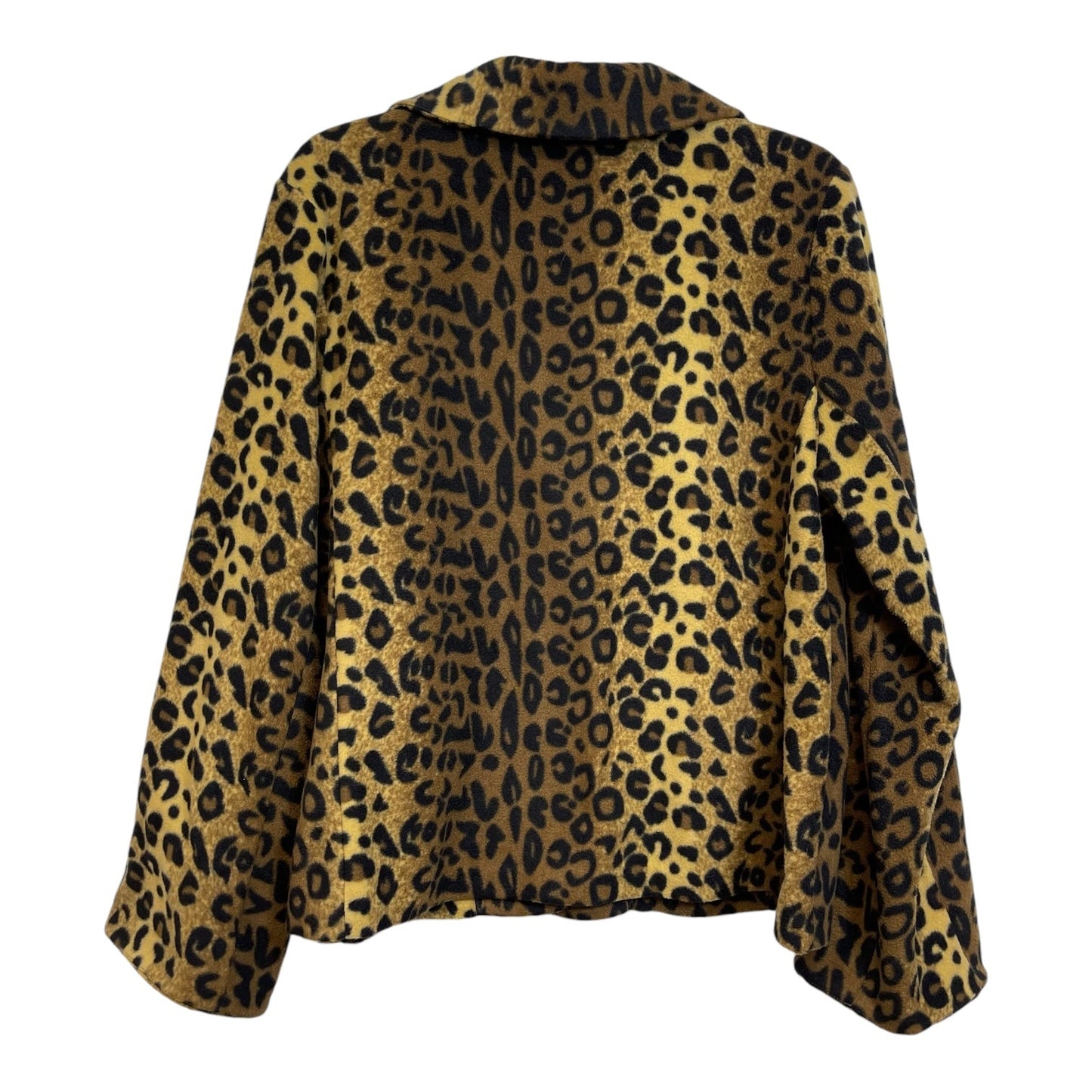 Jacket Fleece By Susan Graver In Animal Print, Size: L