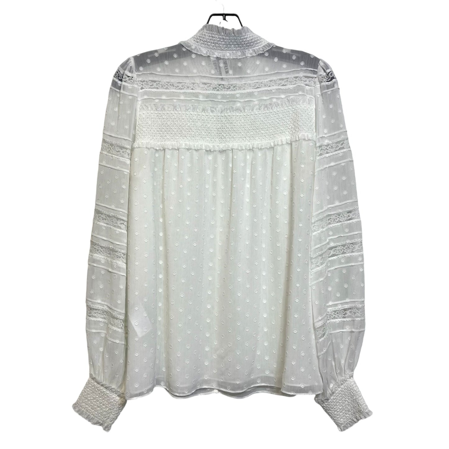 Blouse Long Sleeve By White House Black Market In White, Size: S