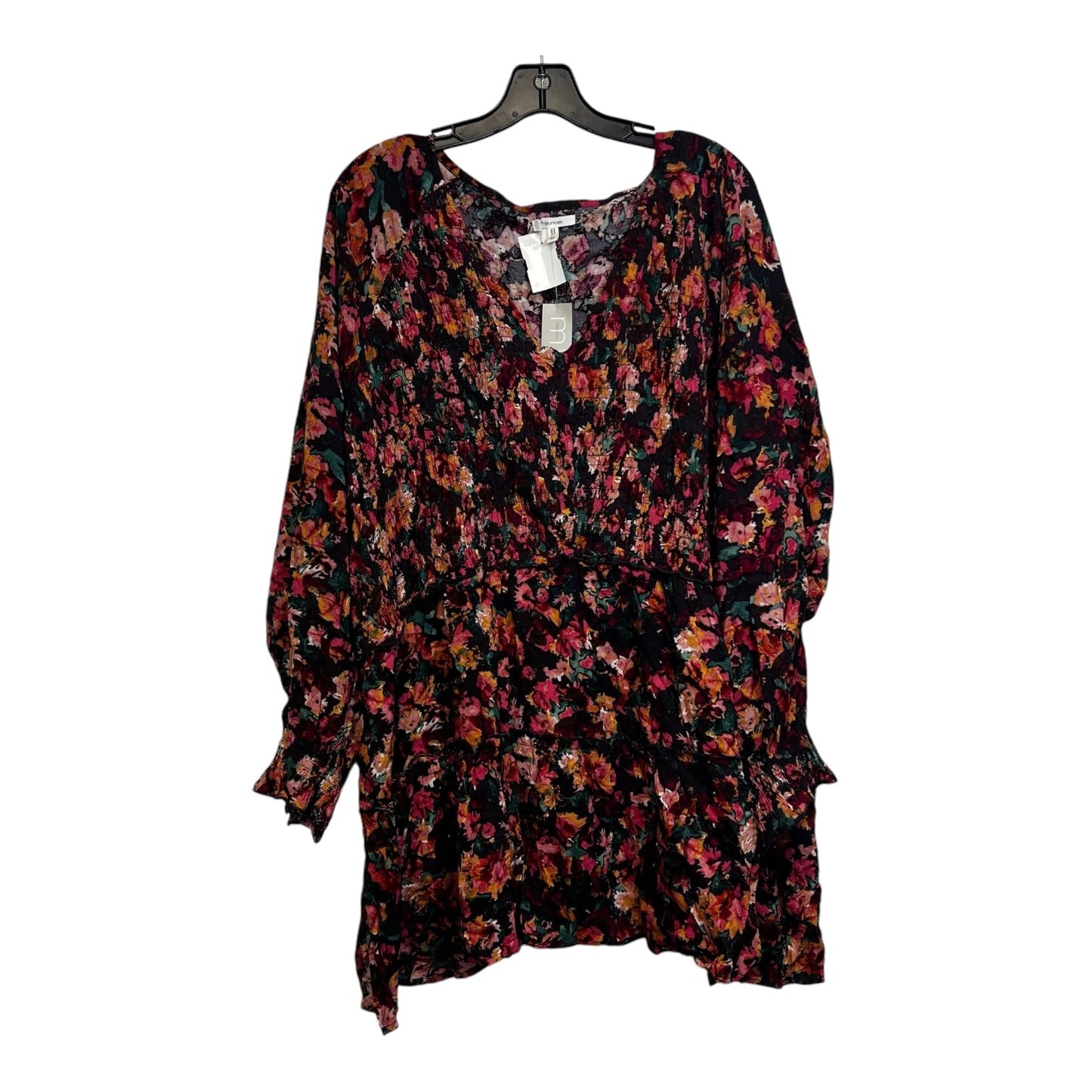 Top Long Sleeve By Maurices In Floral Print, Size: 3x