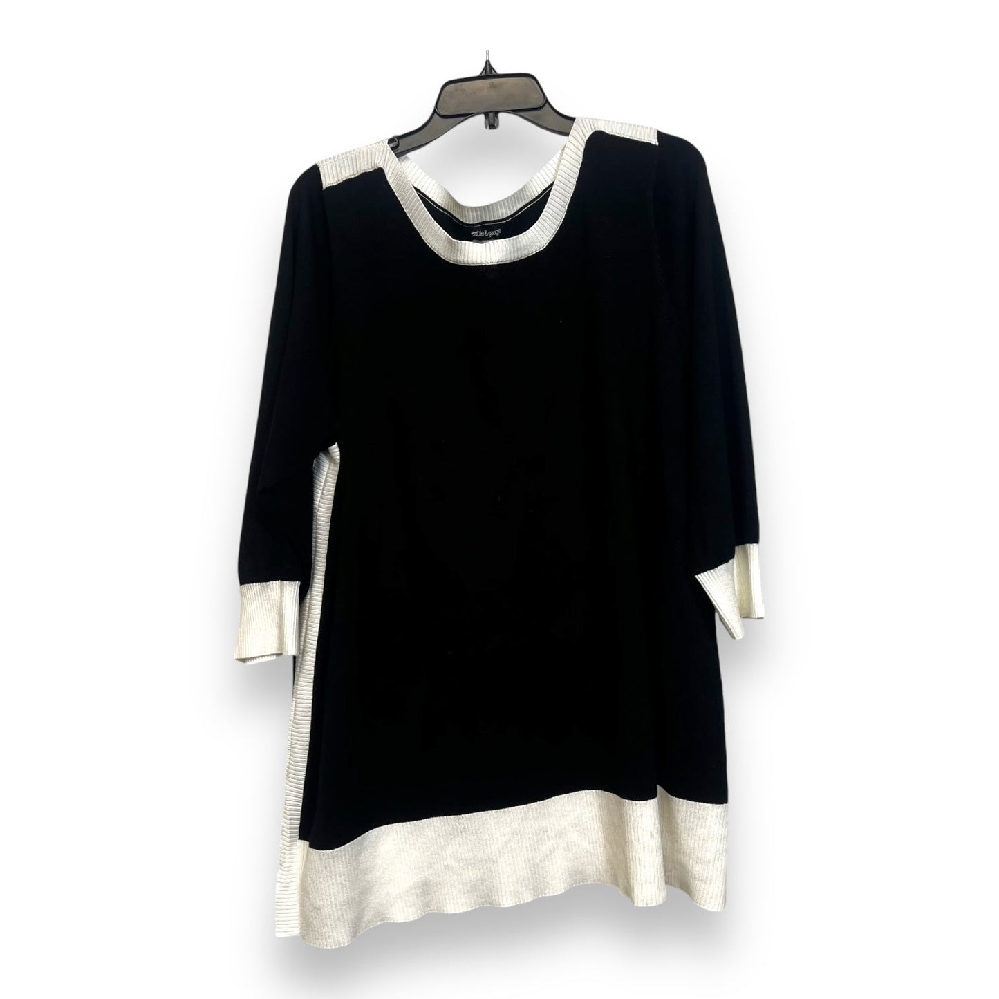 Sweater By Cable And Gauge In Black, Size: 3x