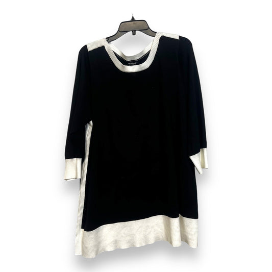 Sweater By Cable And Gauge In Black, Size: 3x