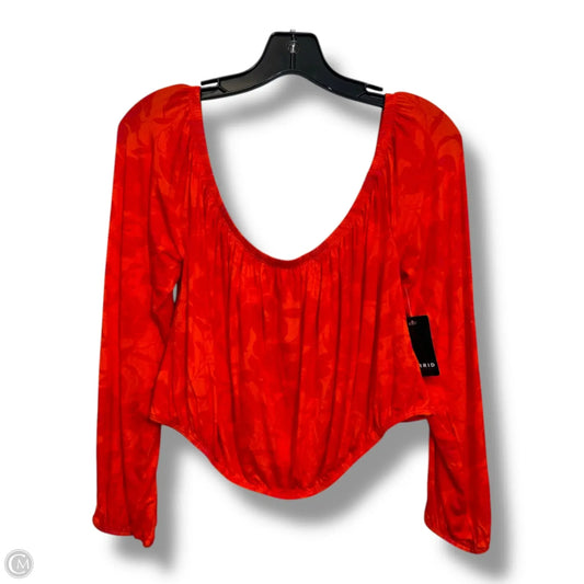 Top Long Sleeve By Torrid In Orange, Size: L