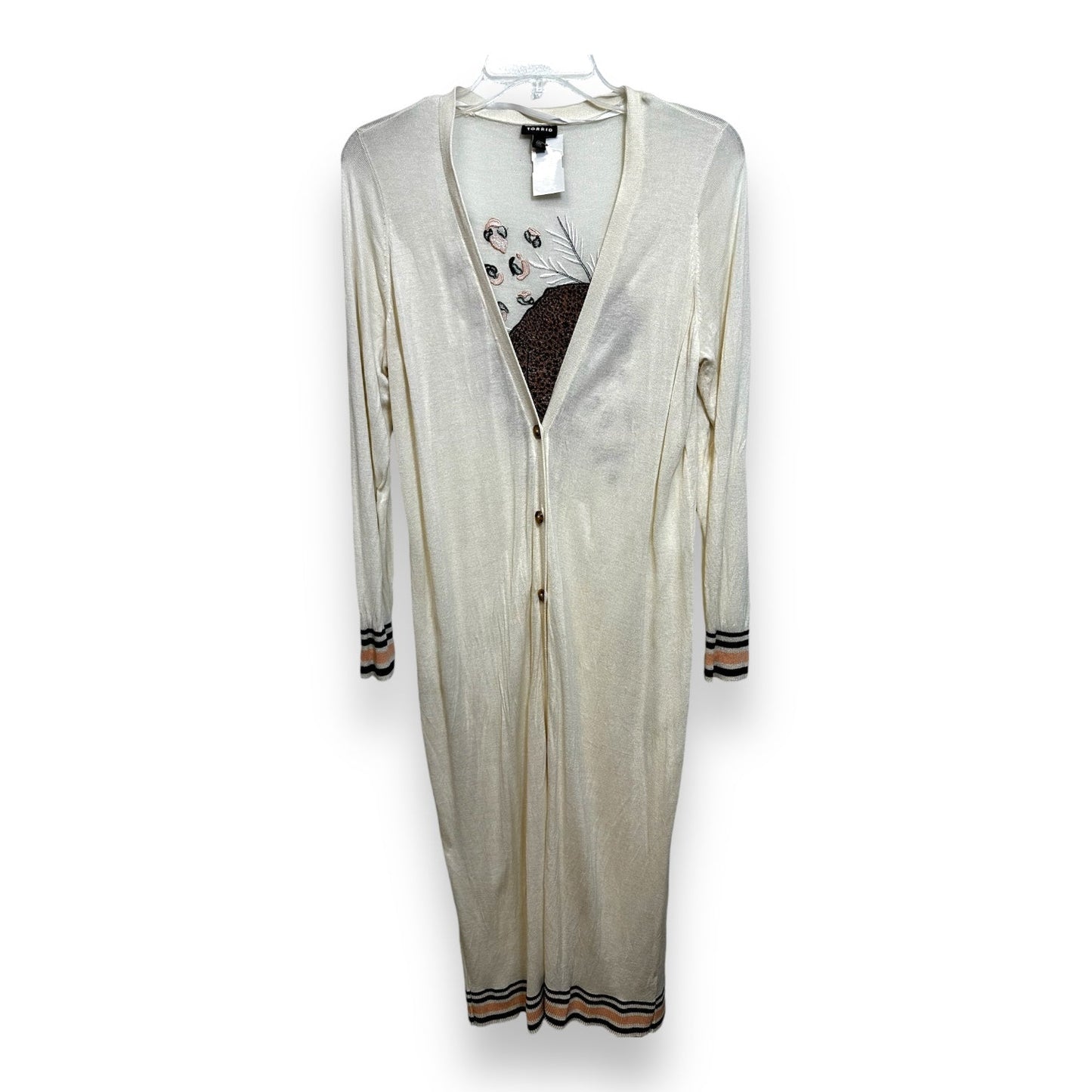 Cardigan By Torrid In Ivory, Size: M