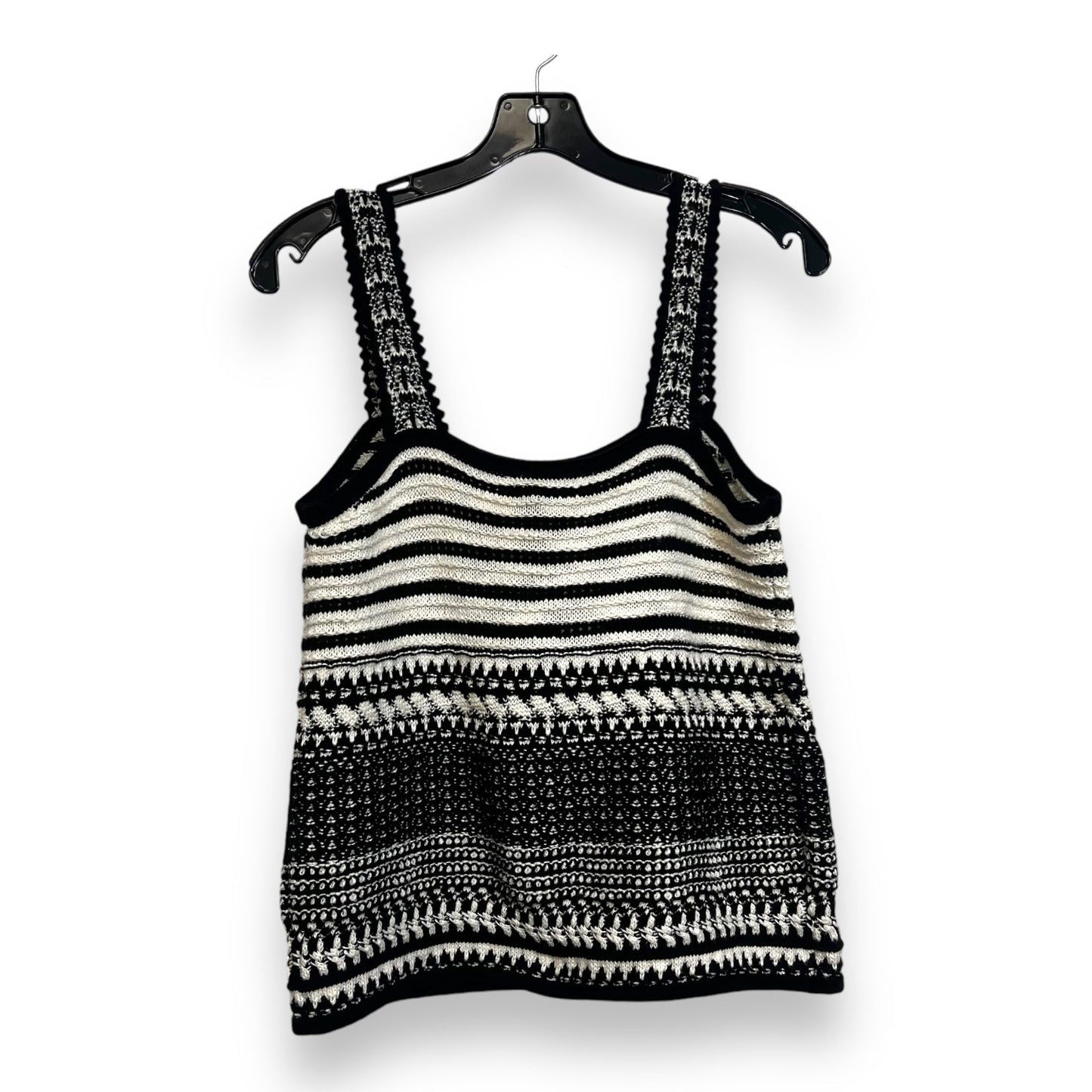 Top Sleeveless By Loft In Striped Pattern, Size: L