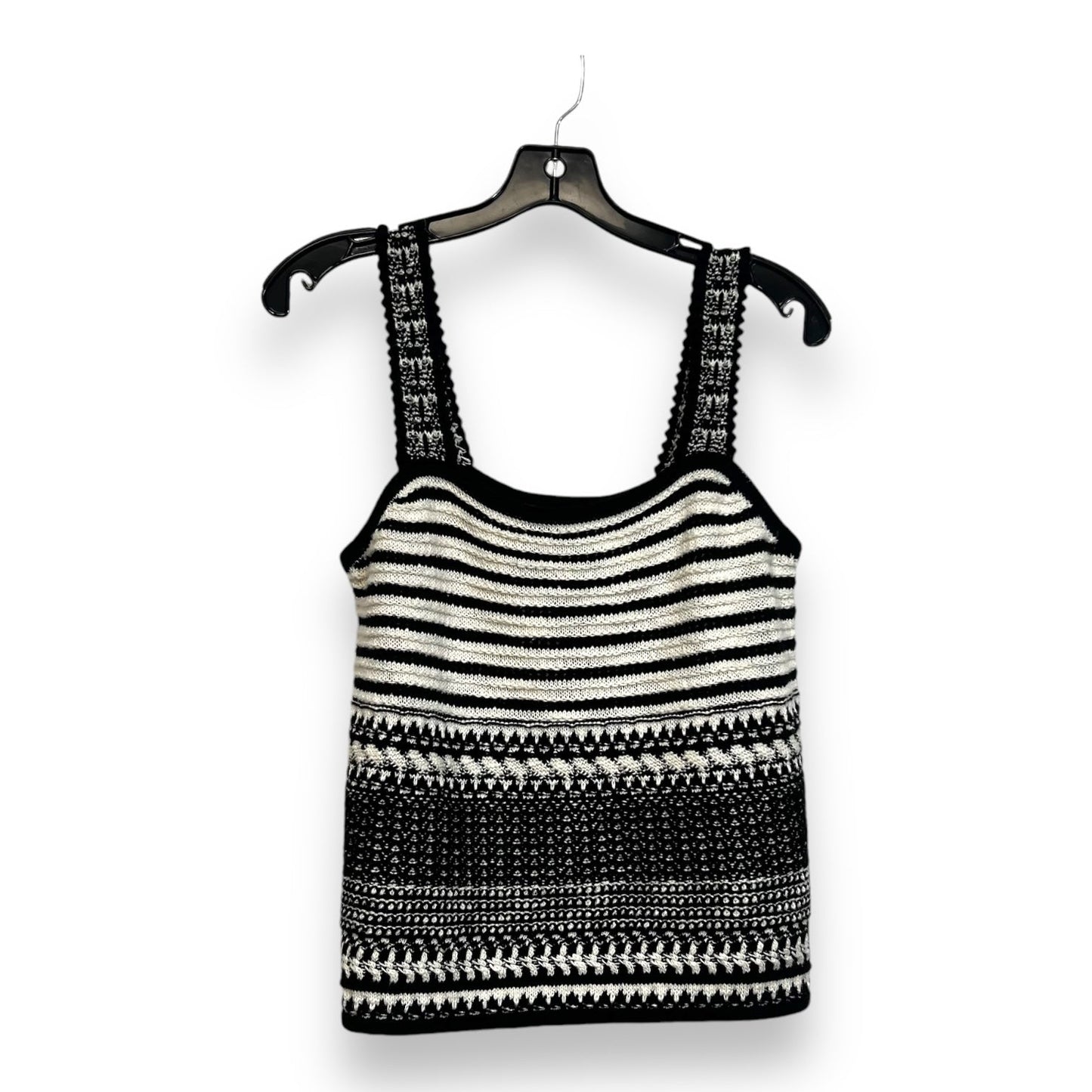 Top Sleeveless By Loft In Striped Pattern, Size: L