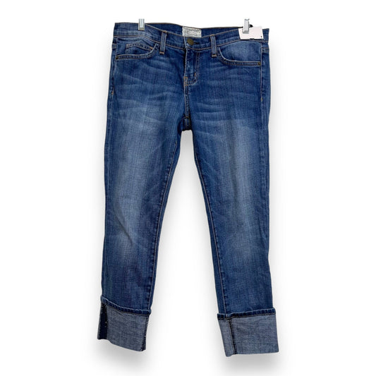 Jeans Straight By Current Elliott In Blue Denim, Size: 6