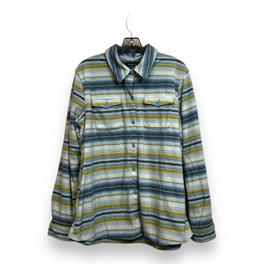 Top Long Sleeve By Eddie Bauer In Striped Pattern, Size: Xl