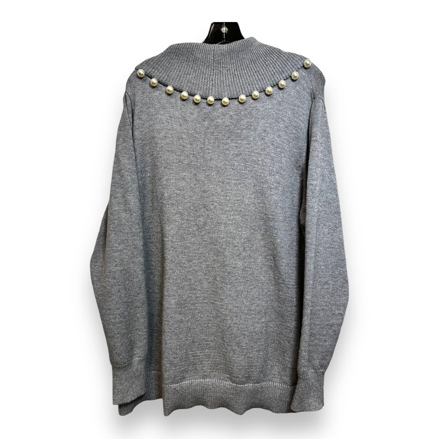 Sweater By Clothes Mentor In Grey, Size: Xl