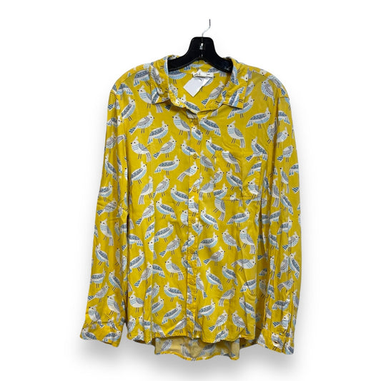 Top Long Sleeve By Beachlunchlounge In Yellow, Size: Xl