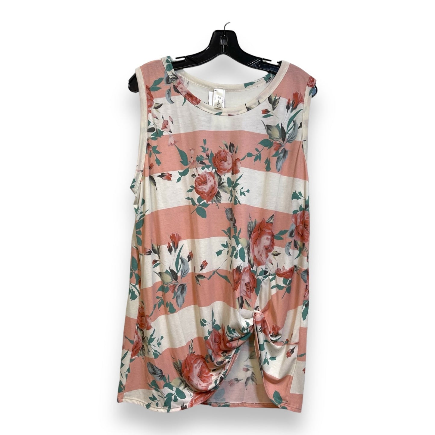 Top Sleeveless By Clothes Mentor In Floral Print, Size: 2x