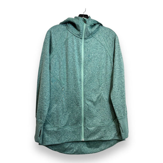 Athletic Jacket By Eddie Bauer In Green, Size: M