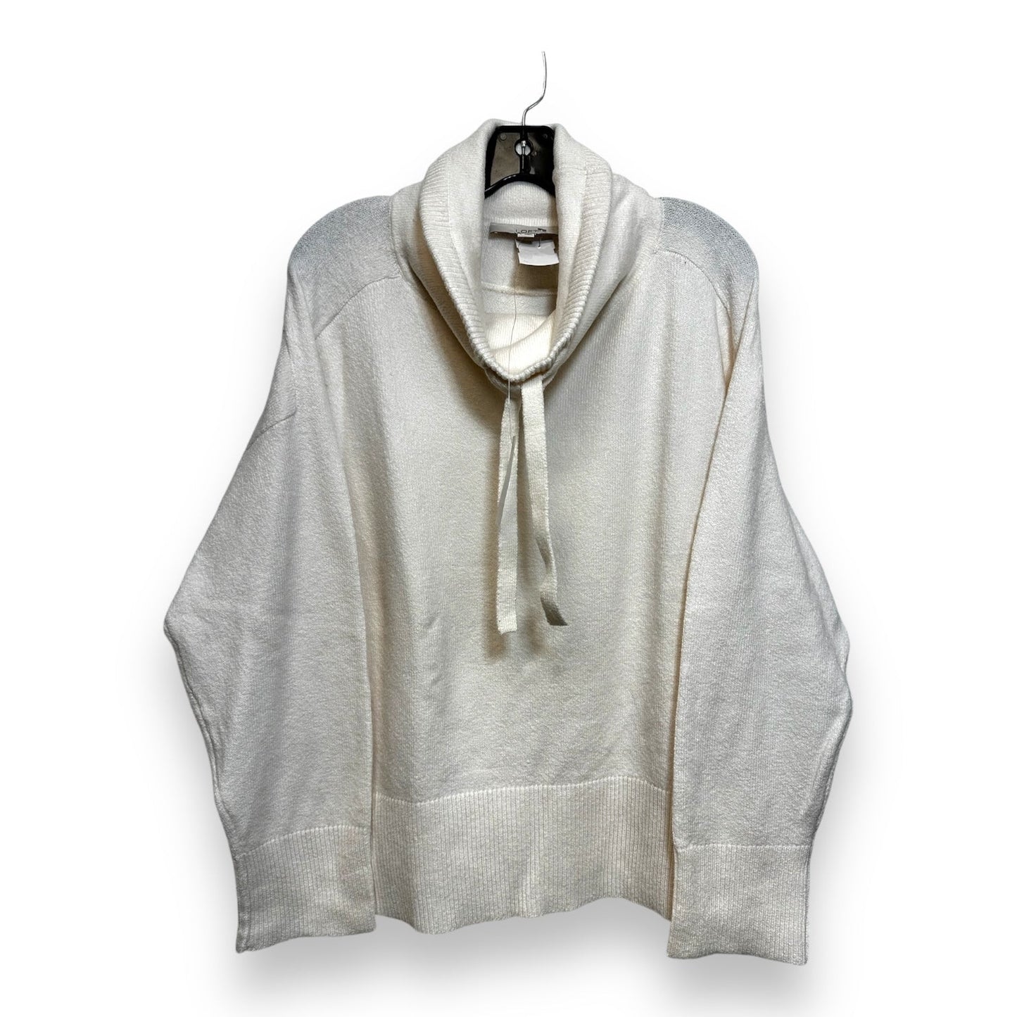 Sweater By Loft In Ivory, Size: L