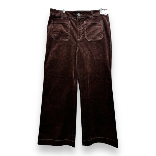 PALMER WIDE LEG Pants Corduroy By Loft In Brown, Size: 12