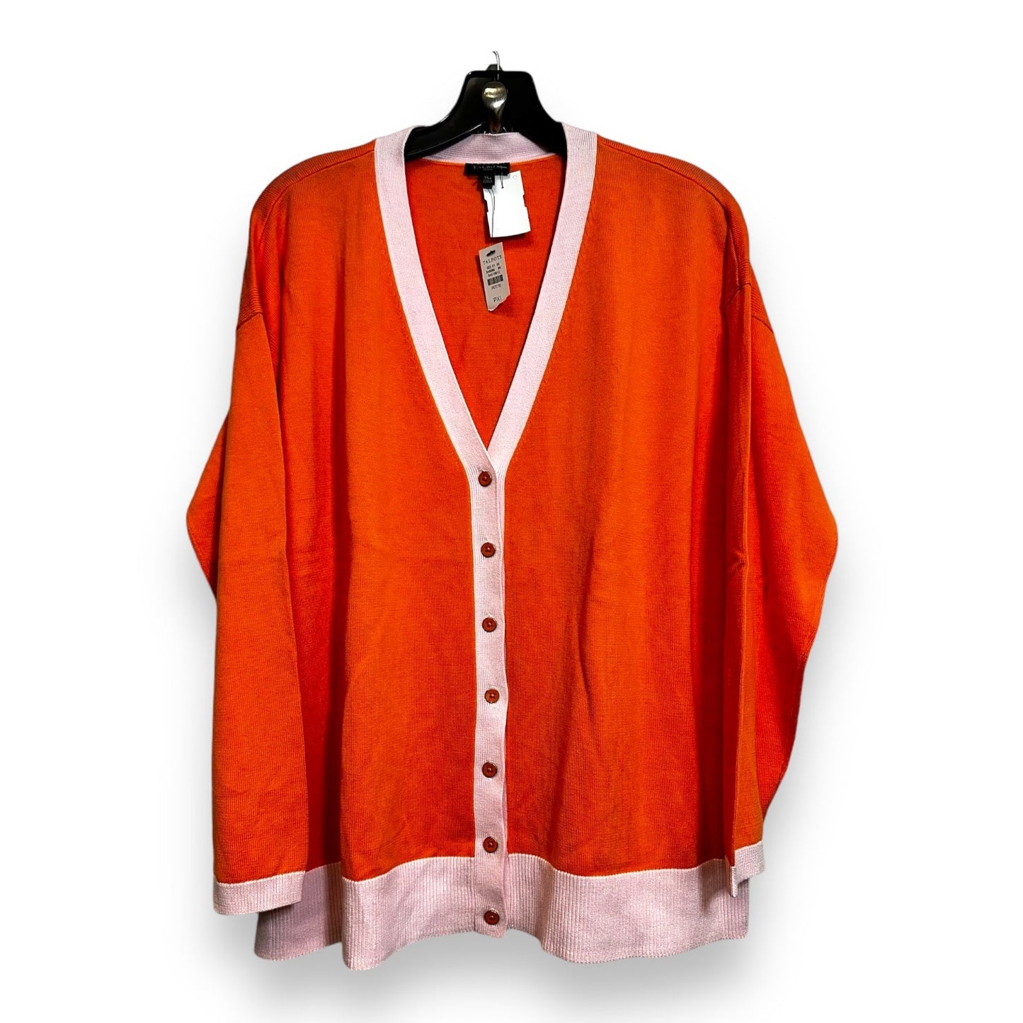 Cardigan By Talbots In Orange, Size: Xlp