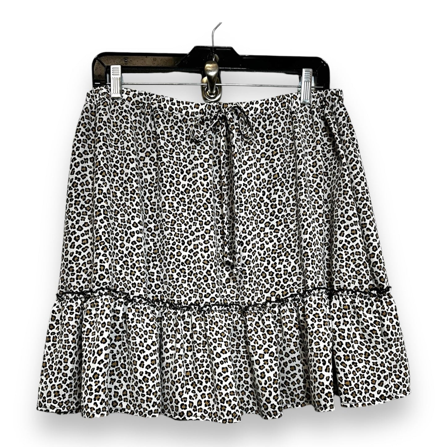 Skirt Mini & Short By Francesca's In Animal Print, Size: L