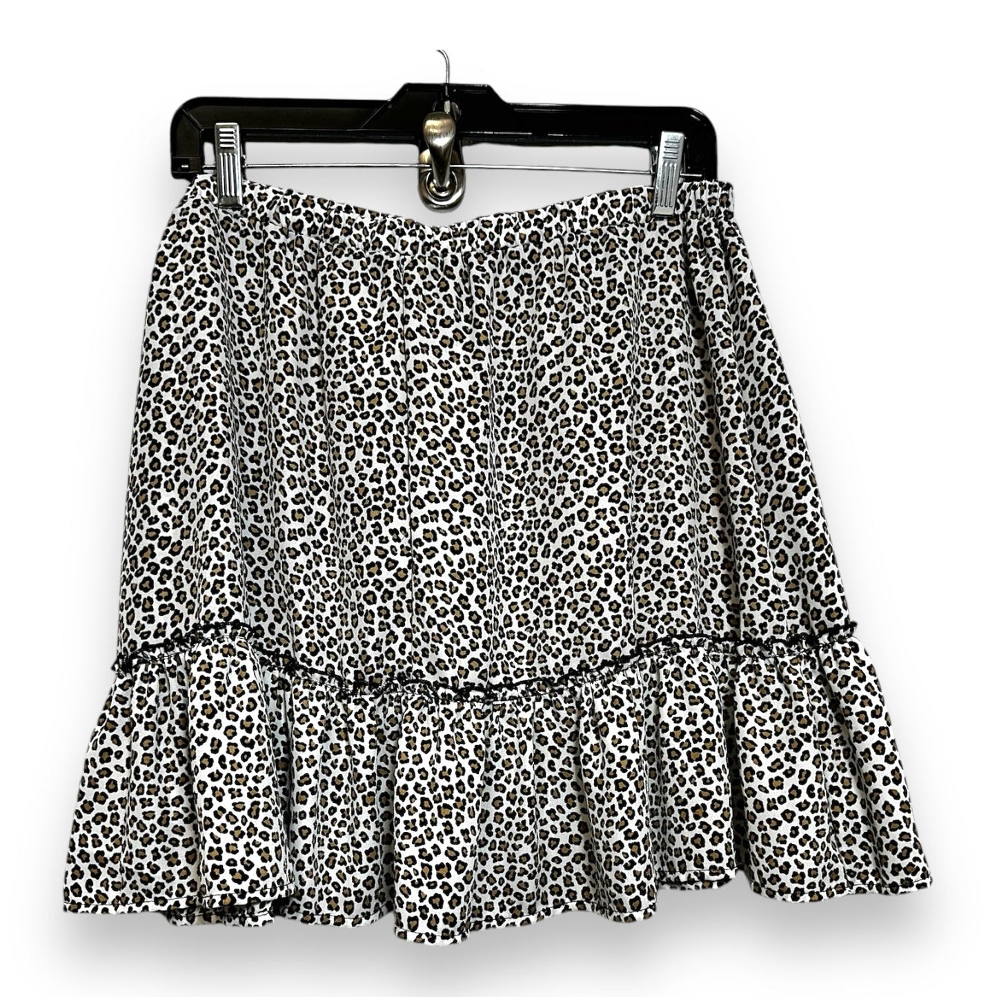 Skirt Mini & Short By Francesca's In Animal Print, Size: L