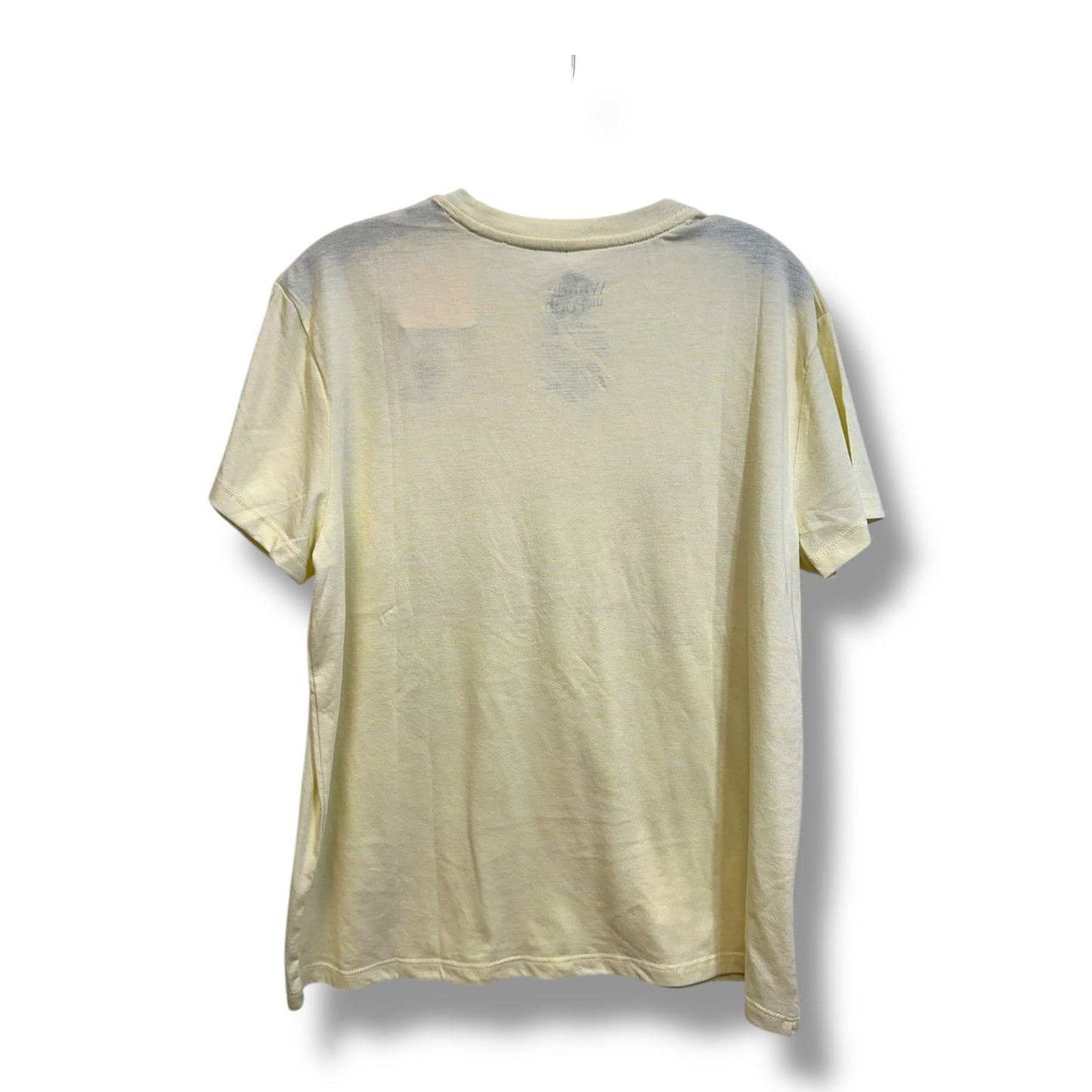 Winnie the Pooh Top Short Sleeve Basic By Disney Store In Yellow, Size: L