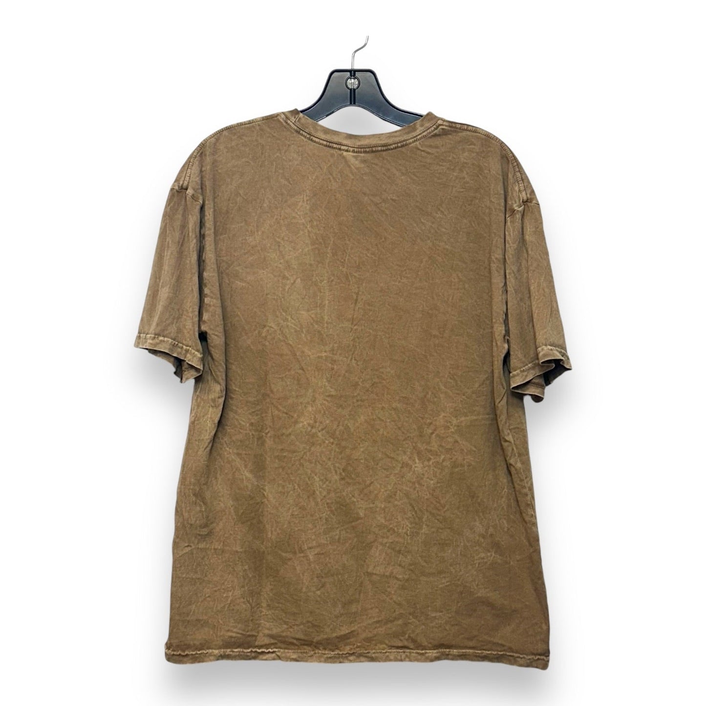 Top Short Sleeve Basic By Cme In Tan, Size: M