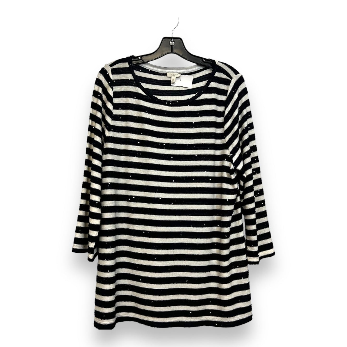 Top Long Sleeve By Talbots In Striped Pattern, Size: Xl