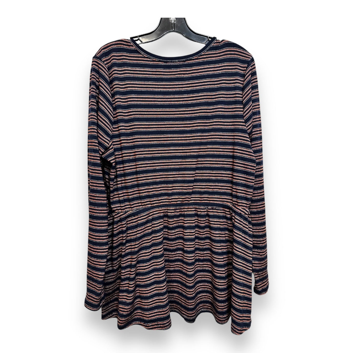 Top Long Sleeve By Lane Bryant In Striped Pattern, Size: Xl